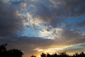 Fototapeta na wymiar beautiful clouds as background