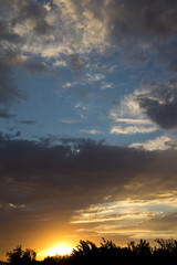 beautiful clouds as background