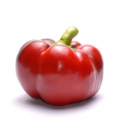 Red pepper isolated on white background