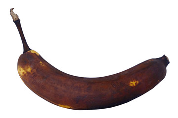 Banane braun isoliert
