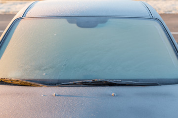 Obraz premium Frosty car