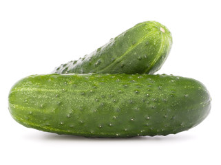 Cucumber vegetable  isolated on white background cutout