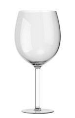 Empty glass of wine