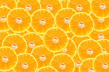 Half of orange isolated on white background