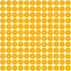 Half of orange isolated on white background