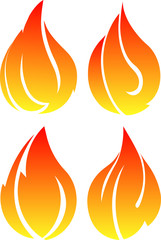 Set of 4 vector fires