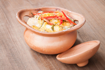 steamed fish with curry paste