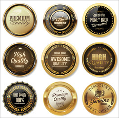 Vintage sale labels collection design elements, Premium quality