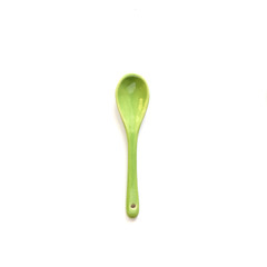 Ceramic spoon isolated on white background