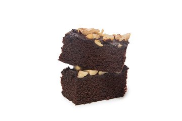 brownies isolated on white background