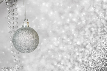 Silver christmas decoration