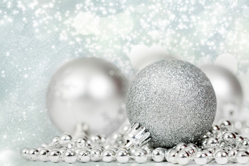 Silver christmas decoration