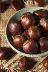 Raw Organic Brown Chestnuts