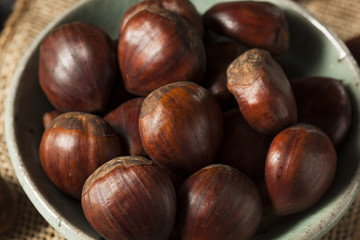 Raw Organic Brown Chestnuts