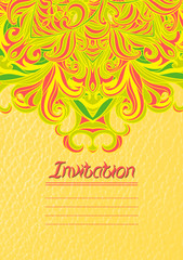 Abstract decoration vintage background.  Vector illustration 10