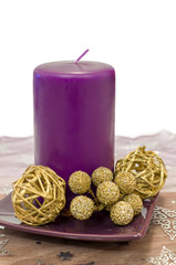 Decorative Purple Candle