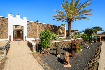 Canary style buildings in La Oliva village, Fuerteventura island © pkazmierczak