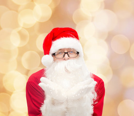 man in costume of santa claus