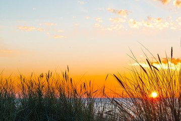 Fototapeta premium Sunset over the sea