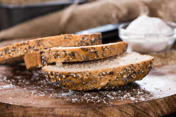 Homemade loaf of bread