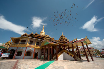 Hpaung Daw U Pagoda is the famous Temple in Inle lake. © topten22photo