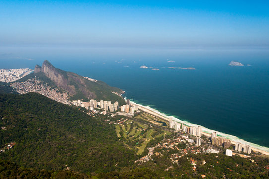 Rio de Janeiro Landscape with Mountains and Urban Areas