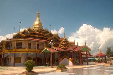 Hpaung Daw U Pagoda is the famous Temple in Inle lake. © topten22photo