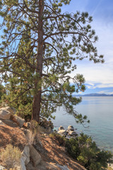 Obraz na płótnie Canvas View Across Lake Tahoe