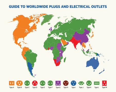 Guide to worldwide plugs and electrical outlets