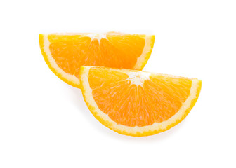 orange fruit isolated on white background