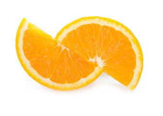 orange fruit isolated on white background