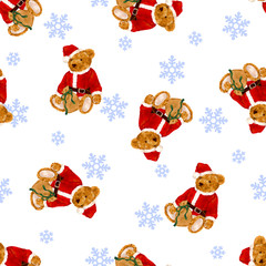 サンタクロス.クマの柄