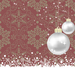 Christmas decoration frame. Snowflake Abstract Background.