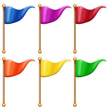 Colourful flags