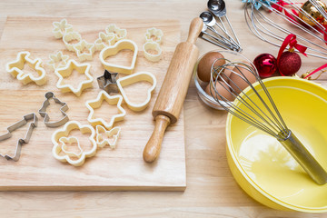 Christmas cookies preparation