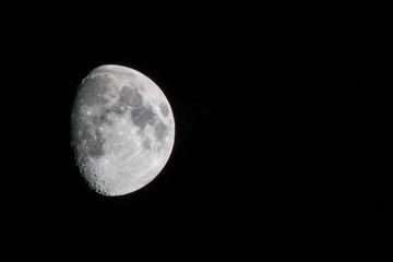 Fototapeta premium one side shadow of empty asteroid