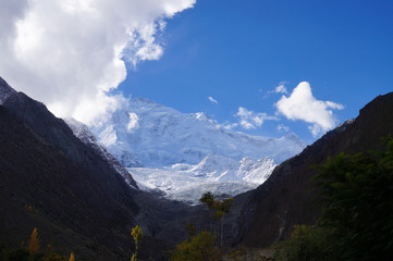 Obraz na płótnie Canvas Rakaposhi Peak ,(7,788 m.) 27th highest peak in the world, Nor