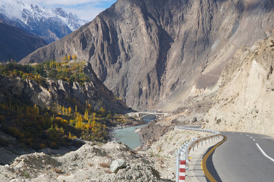 Road from  Karimabad to Besham , Northern Pakistan