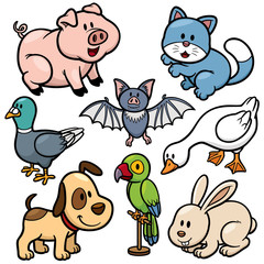 Vector illustration of Animals cartoon