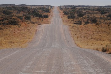 Straße durch die Kalahari