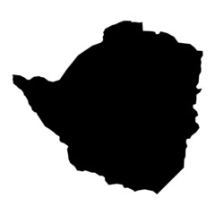 vector map of map of Simbabwe