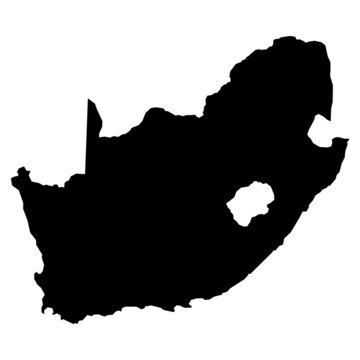 vector map of map of South Africa