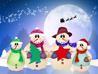 snowman's family