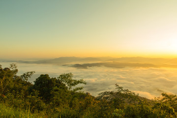 fog on mountain