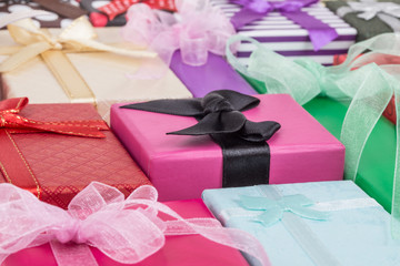 colorful gift boxes