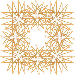 Abstract of Bamboo toothpicks isolated on white background