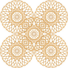 Abstract of Bamboo toothpicks isolated on white background