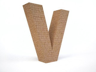 Brick Letter V