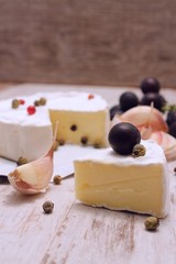 Portion of camembert