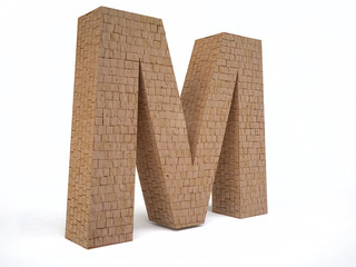 Brick Letter M